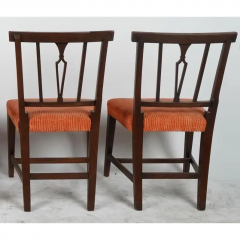 Antique Georgian Style Mahogany Dining Chairs a Pair - 2850092