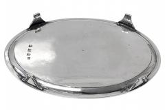 Antique Georgian oval Silver Salver London 1784 Elizabeth Jones - 4152906