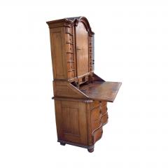Antique German Baroque Tabernacle Secretary Desk Cabinet - 4612556