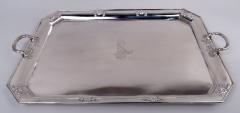 Antique German Classical Silver Tea Tray - 4371659