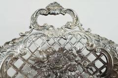 Antique German Hanau Rococo Silver Bowl with Pastoral Scene - 3984038