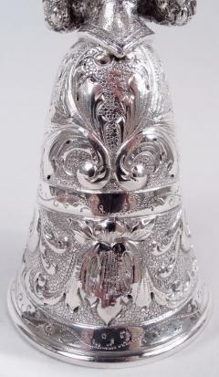 Antique German Hanau Silver Baroque Jungfrau Belle Bell - 4341078