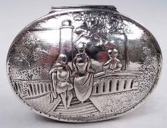 Antique German Neoclassical Silver Trinket Box - 4337592