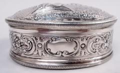 Antique German Neoclassical Silver Trinket Box - 4337599