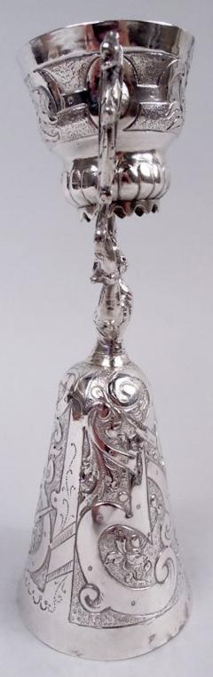 Antique German Renaissance Silver Jungfrau Wedding Cup - 4342534