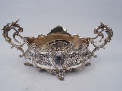 Antique German Rococo Silver Centerpiece Bowl C 1900 - 3765018