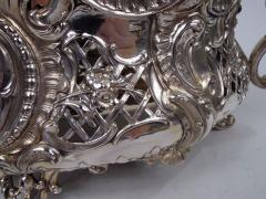 Antique German Rococo Silver Centerpiece Bowl C 1900 - 3765024