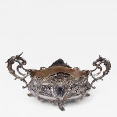 Antique German Rococo Silver Centerpiece Bowl C 1900 - 3771620