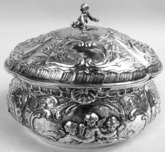 Antique German Rococo Silver Keepsake Casket - 4126046