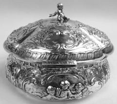 Antique German Rococo Silver Keepsake Casket - 4126047