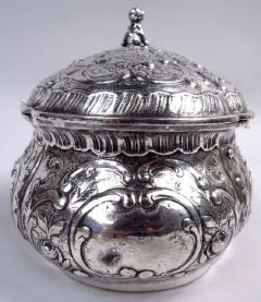 Antique German Rococo Silver Keepsake Casket - 4126050