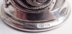 Antique German Silver Dancing Bear Bell - 4150383
