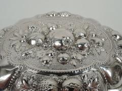 Antique German Silver Fruits and Foliage Keepsake Box - 3757423