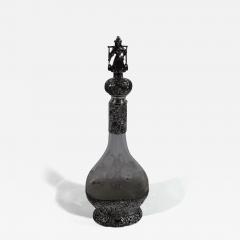 Antique German Silver Glass Windmill Decanter - 3753353