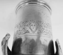 Antique German Silver Hound Dog Stirrup Cup - 3986209