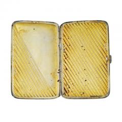 Antique German Sterling Silver Enamel Cigarette Case - 3899711