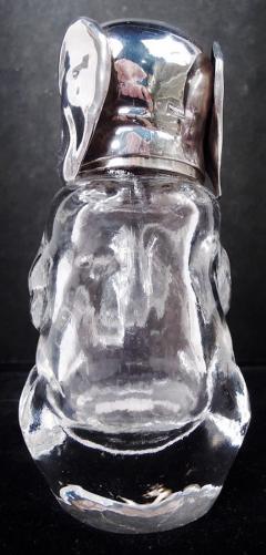 Antique German Sterling Silver Glass Figural Elephant Sugar Caster - 4424796