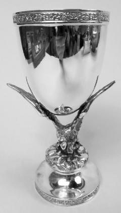 Antique German Sterling Silver Goblet with Imperial Eagle - 3986509