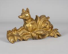 Antique Gilded Cast Iron Fox Doorstop - 3205382