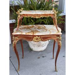 Antique Gilt Bronze Louis XVI Two Tier Tea Table - 3348097