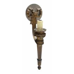 Antique Gilt Bronze Torchere Wall Light Sconces a Pair - 4564876