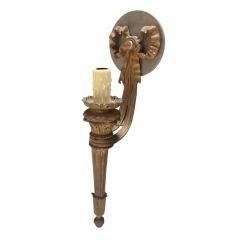 Antique Gilt Bronze Torchere Wall Light Sconces a Pair - 4564879