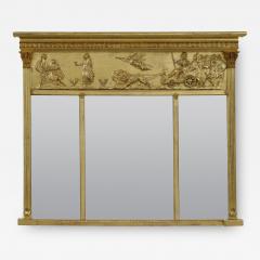 Antique Giltwood Overmantle Mirror - 122308