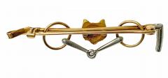 Antique Gold Platinum Ruby Fox Brooch C 1900 - 3495479