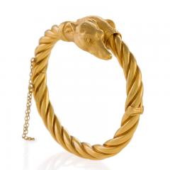 Antique Gold Whippet Dog Bracelet - 691496