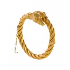 Antique Gold Whippet Dog Bracelet - 691652