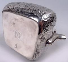 Antique Gorham Japonesque Sterling Silver Teapot 1881 - 3986588