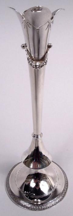 Antique Gorham Victorian Classical Sterling Silver Bud Vase 1872 - 4107156