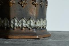 Antique Gothic Revival Style Lidded Tobacco Pot 19th Century - 4582574