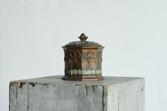 Antique Gothic Revival Style Lidded Tobacco Pot 19th Century - 4582603