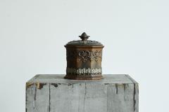 Antique Gothic Revival Style Lidded Tobacco Pot 19th Century - 4582605