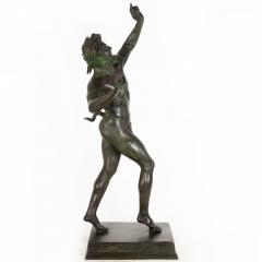 Antique Grand Tour Italian Bronze Sculpture of Dancing Faun of Pompeii - 4462470