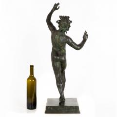 Antique Grand Tour Italian Bronze Sculpture of Dancing Faun of Pompeii - 4462471