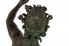 Antique Grand Tour Italian Bronze Sculpture of Dancing Faun of Pompeii - 4462474
