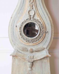 Antique Gustavian Longcase Clock Hand Carved Pine Sweden 1820 - 4558020