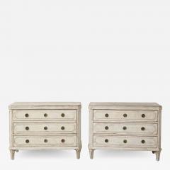 Antique Gustavian Style Chests of Drawers a Pair - 2240866