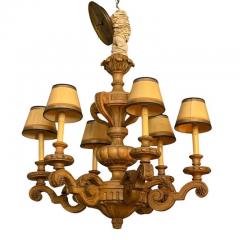 Antique Gustavian Style Swedish Beechwood Chandelier - 4586394