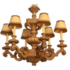 Antique Gustavian Style Swedish Beechwood Chandelier - 4586397