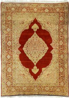 Antique Haji Jalili Tabriz Rug 3 9 x 5 6  - 4460943