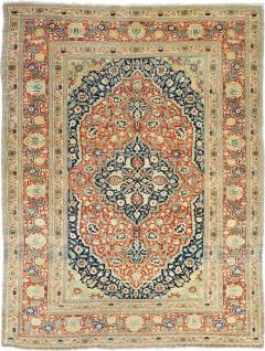 Antique Haji Jalili Tabriz Rug 4 3 x 6 2  - 4405524