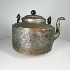 Antique Hammered Copper Tea Kettle with Flair - 2970655