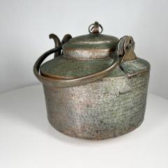 Antique Hammered Copper Tea Kettle with Flair - 2970657