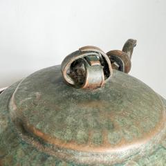 Antique Hammered Copper Tea Kettle with Flair - 2970658