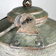 Antique Hammered Copper Tea Kettle with Flair - 2970659