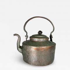 Antique Hammered Copper Tea Kettle with Flair - 2971949