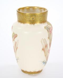 Antique Hand Painted Gilt Decorated German Porcelain Decorative Vase - 3817135